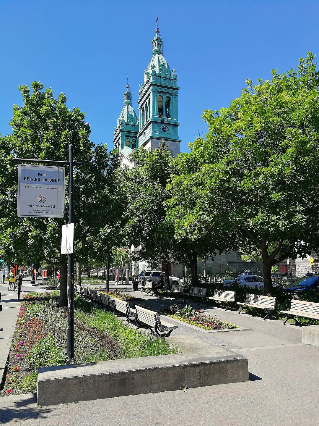 Parc Gérald-Lalonde dans l'arrondissement Villeray–Saint-Michel–Parc-Extension à Montréal