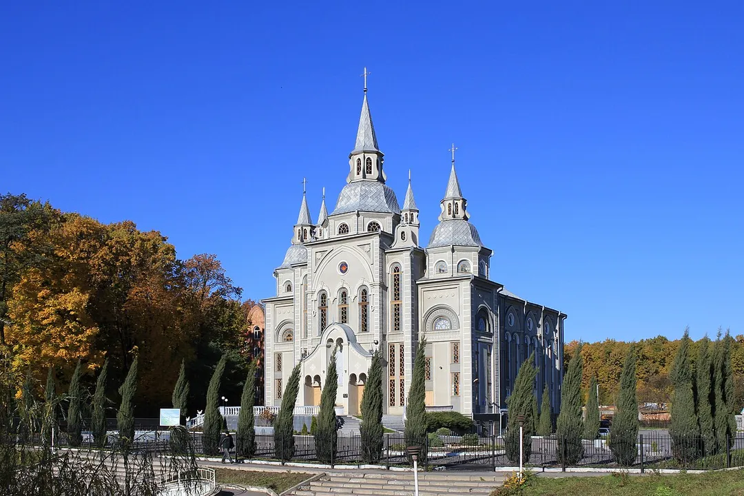 Evangelical Christians and Baptists church The House of the Gospel. Ukraine, Vinnitsa.
