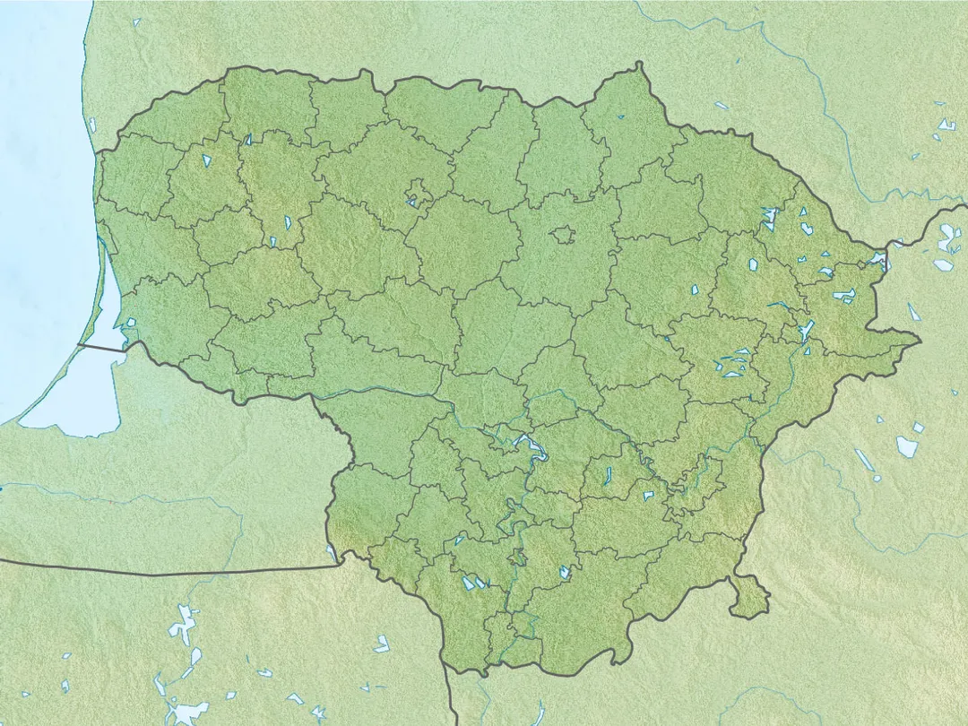Location map of Lithuania