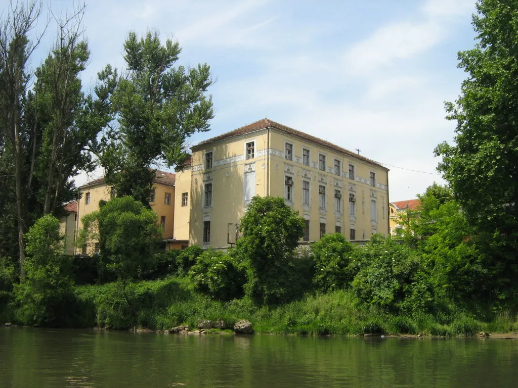 Building in Visoko built during Austrohungarian rule in Bosnia. Pseudo-Moorsih style