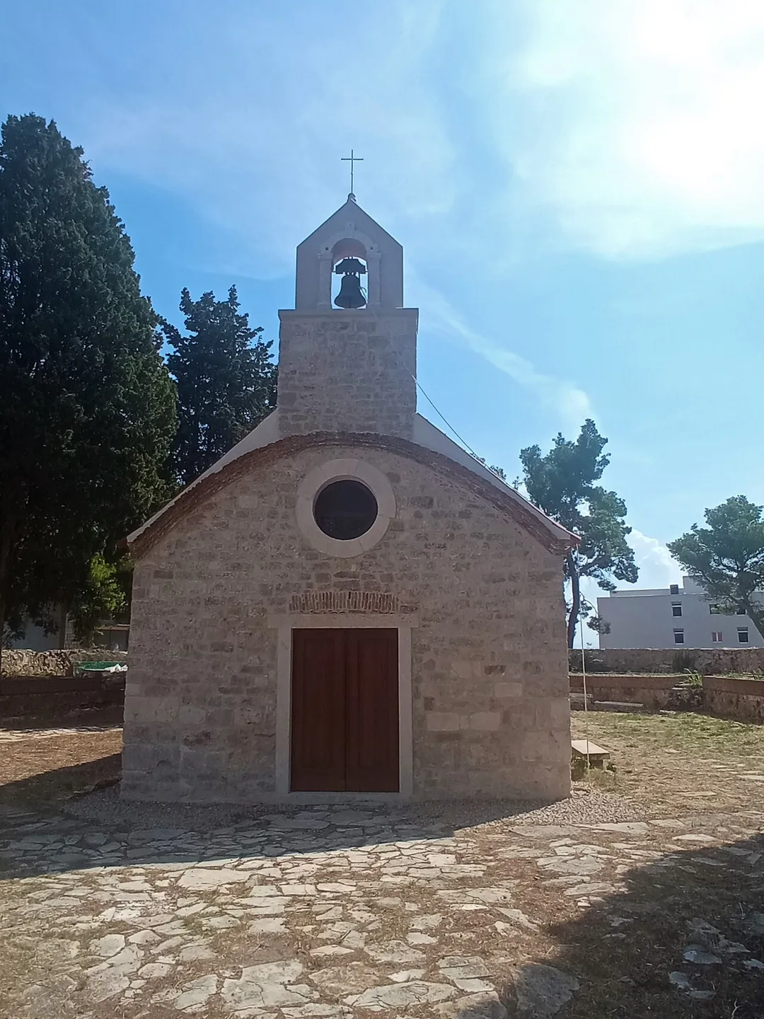 Church of the Holy Cross in Vodice, Croatia, built in 1401, consecrated in 1421.