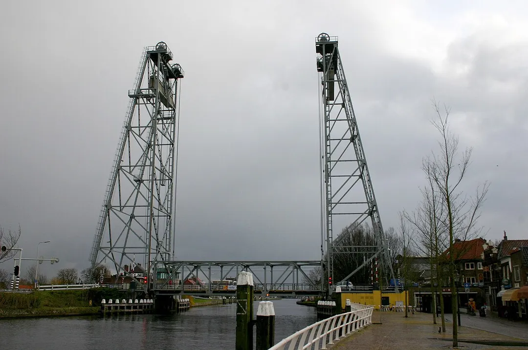 The lift bridge in Waddinxveen