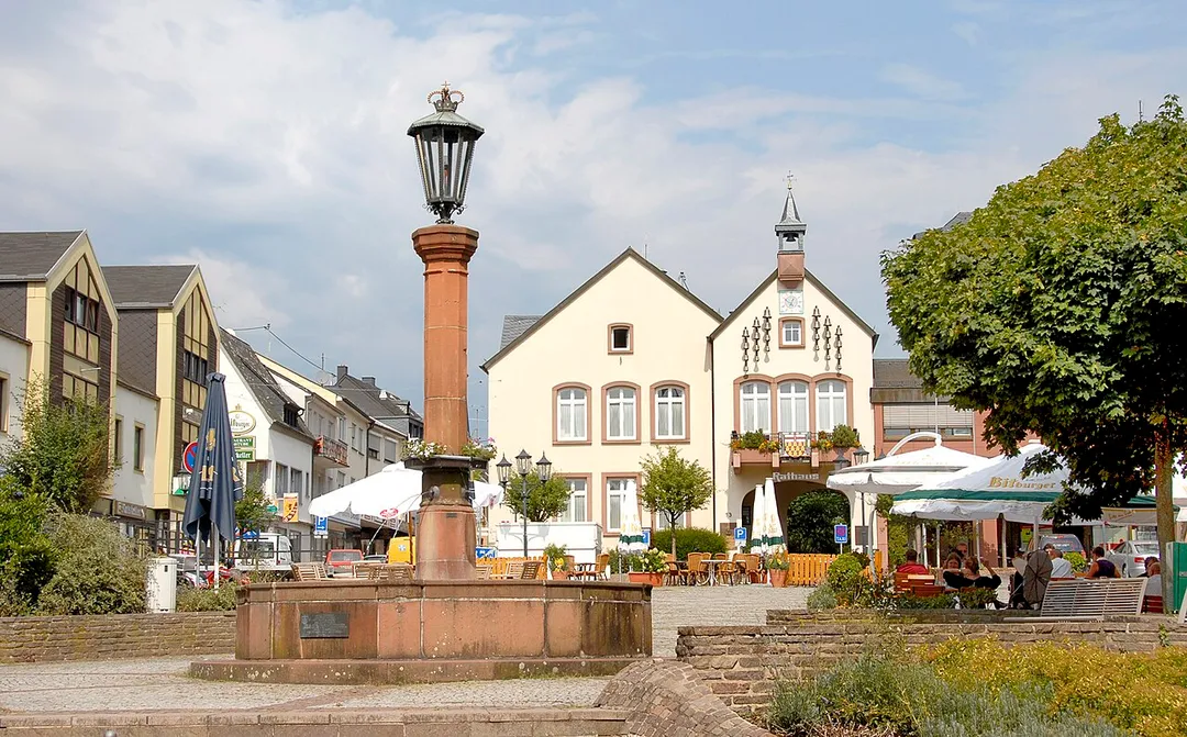 Brunnen auf dem Marktplatz Wadern