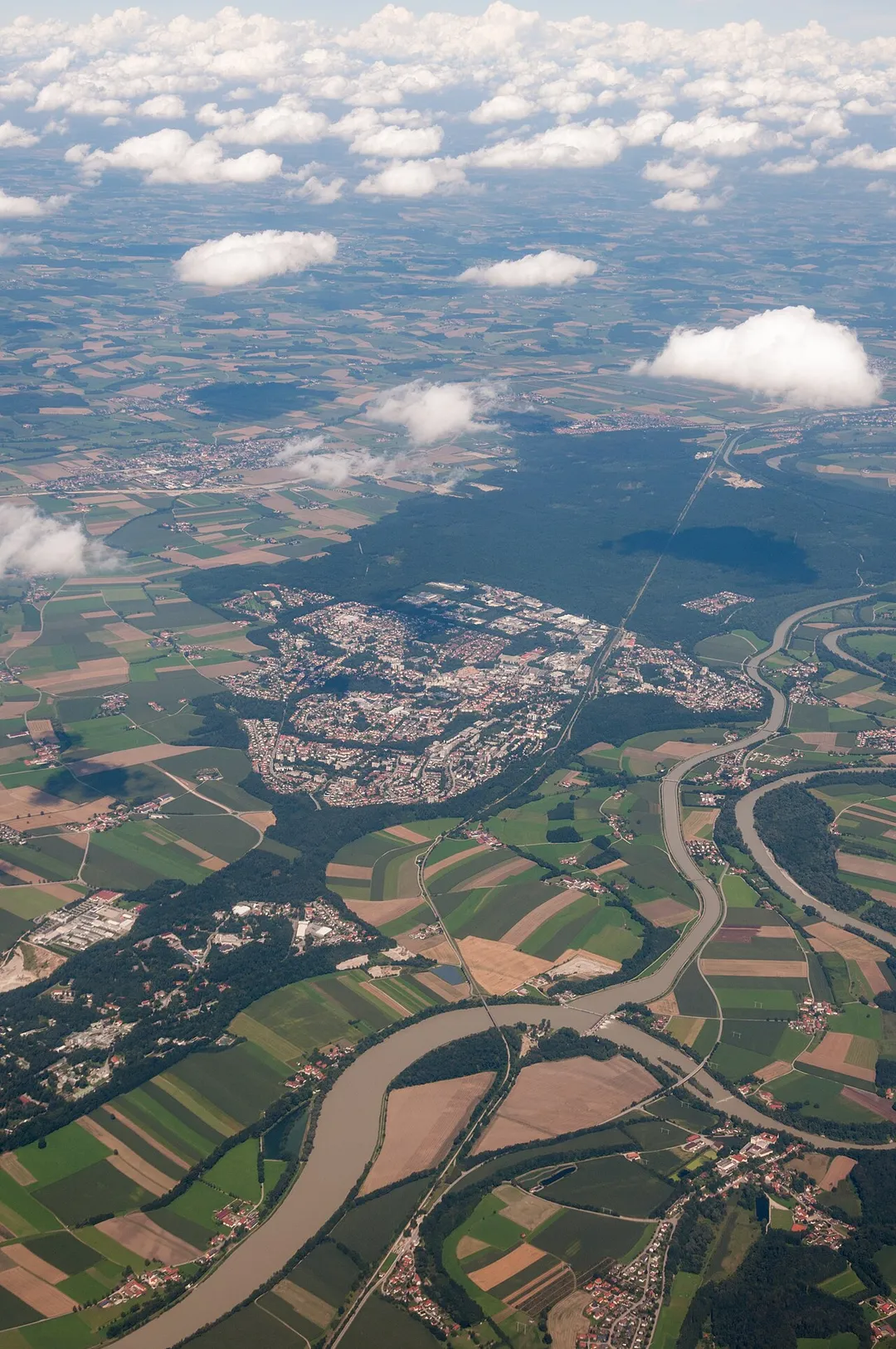 Germany, aerial impressions between Belgrade and Munich