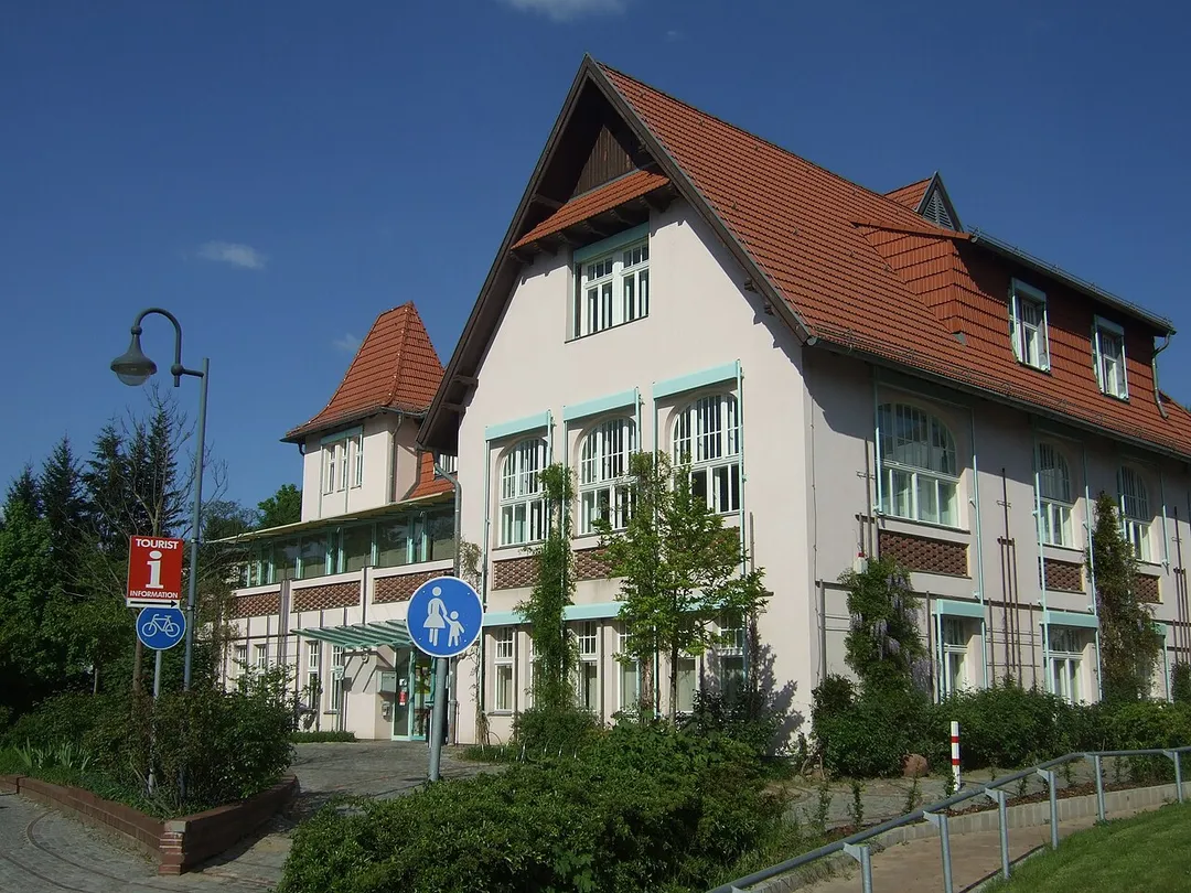 Parish house and registry office Wandlitz, former Soviet Commander's office, former Hotel "Rünger" in Wandlitz, Brandenburg, Germany.