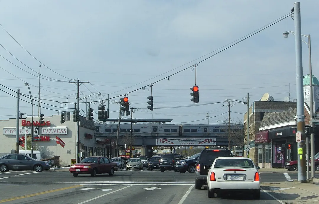 "Downtown" Wantagh, New York, intersection of Wantagh Ave and Sunrise Highway.