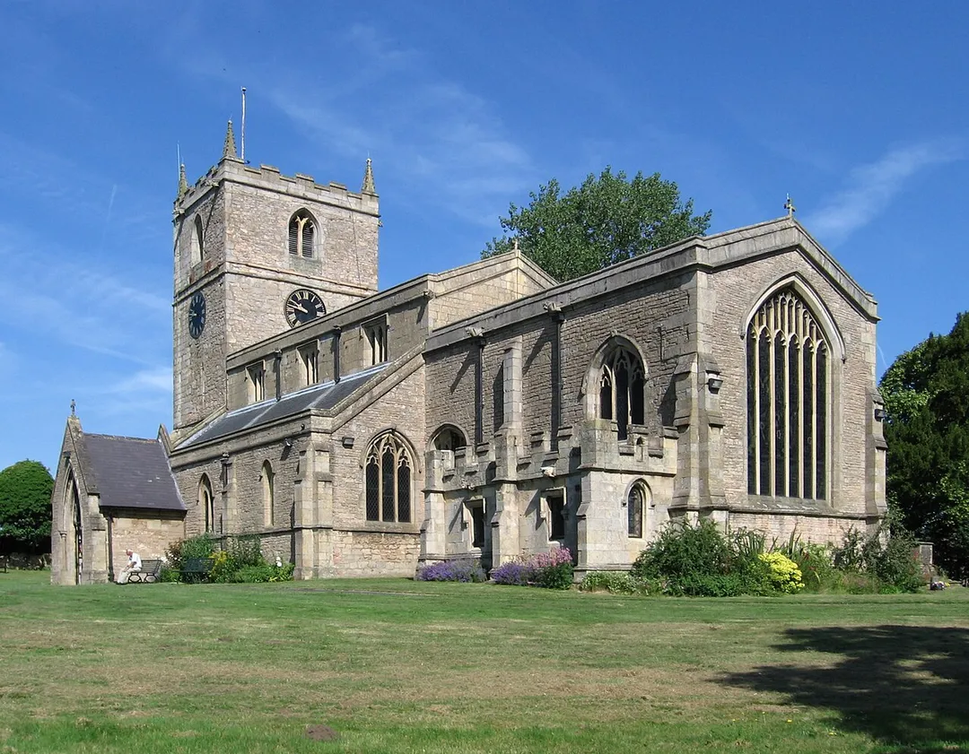 Parish church of SS Peter and Paul, Warsop, Nottinghamshire, seen from the southeast