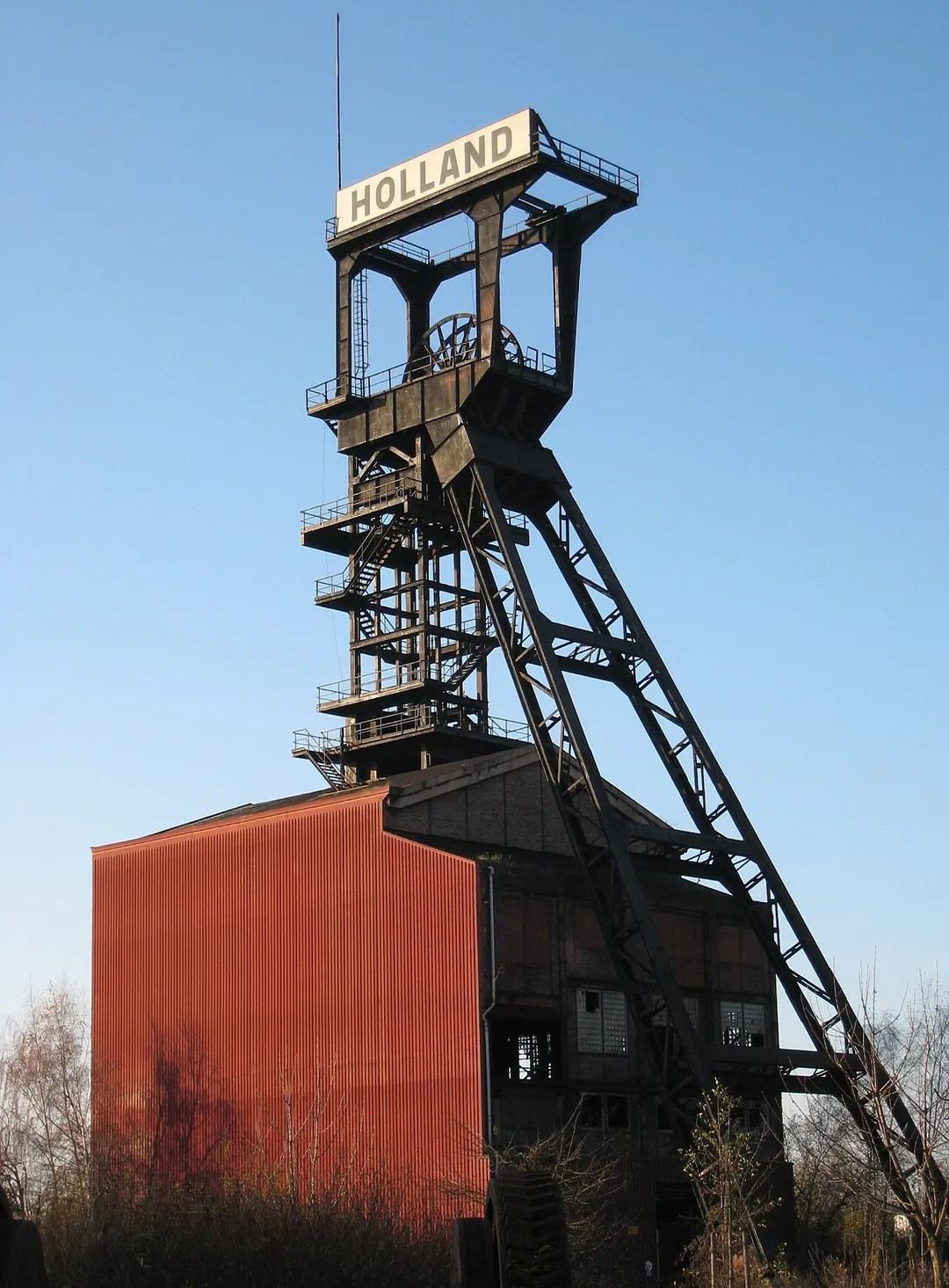 Foerdergerüst Zeche Holland Wattenscheid, Schacht 4