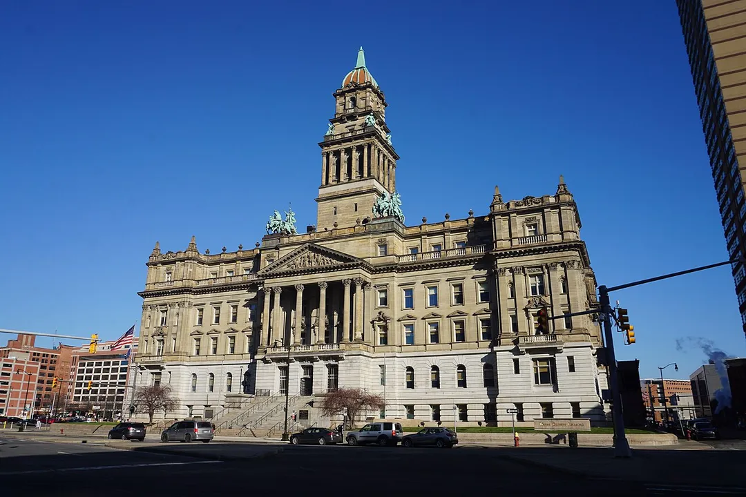 The Wayne County Building in Detroit, Michigan (United States).