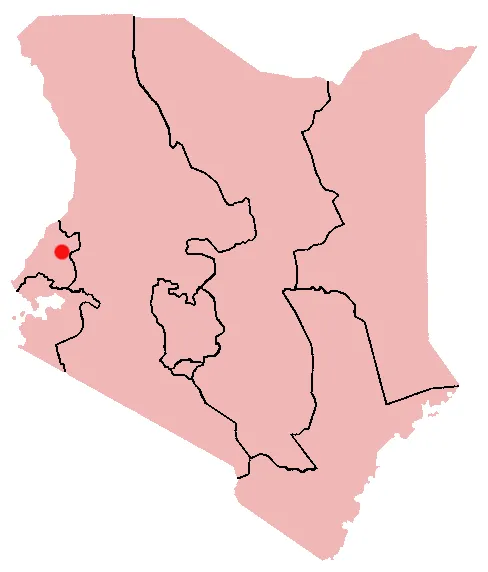 Webuye, Kenya Location Map; created with the GIMP. Made by User:Acntx.