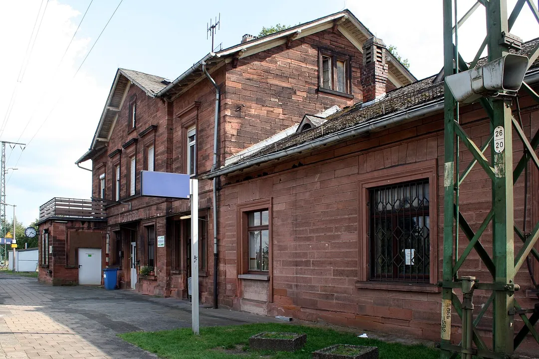 Train station of Weiterstadt, Germany
