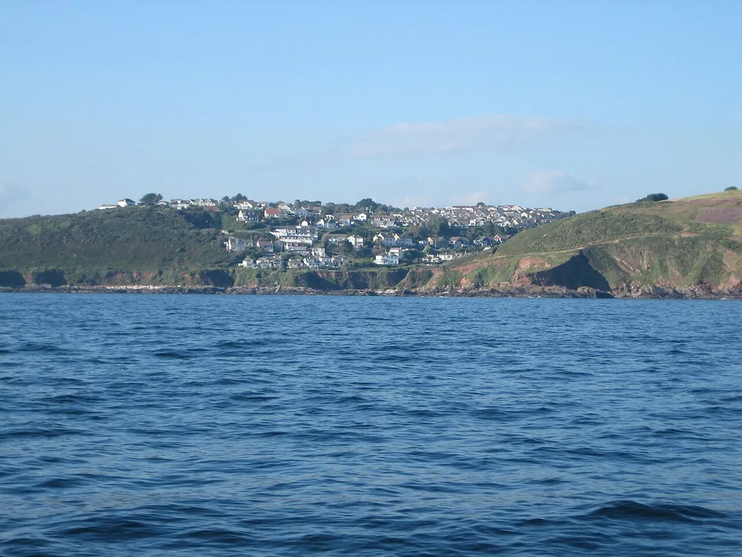 Heybrook Bay, Wembury, Devon, UK from the sea