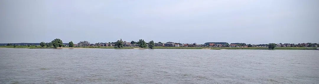 View of Werkendam and the Merwede river