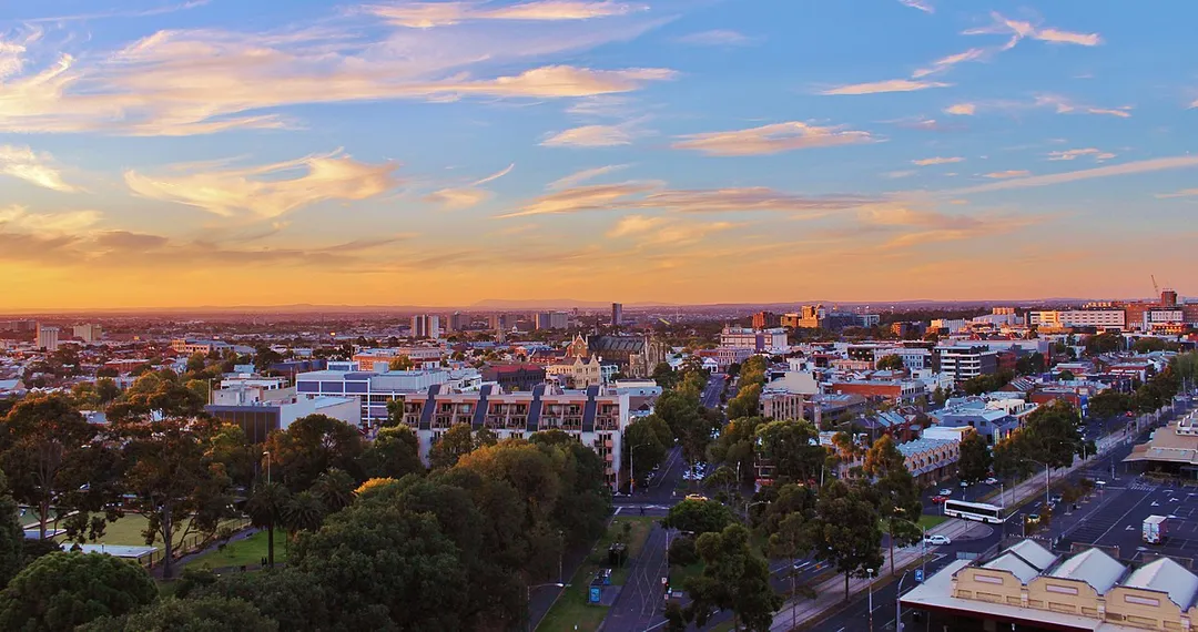 Sunset in Melbourne, Australia