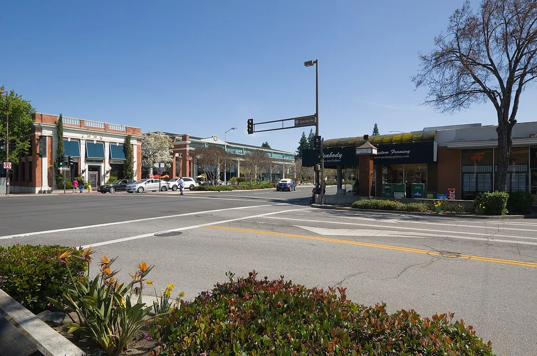 Downtown Menlo Park, California