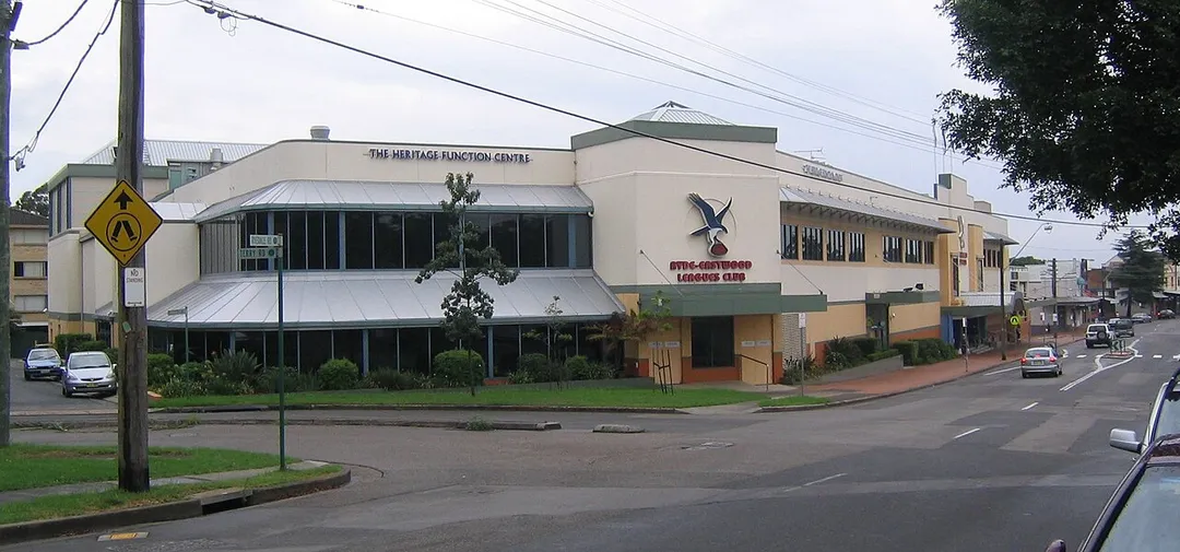 The Ryde Eastwood Leagues Club, corner of Terry Road and Ryedale Road, West Ryde, Sydney, Australia.