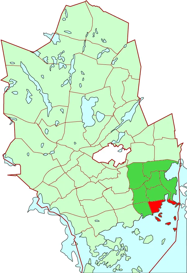 Westend district in Espoo city, Finland