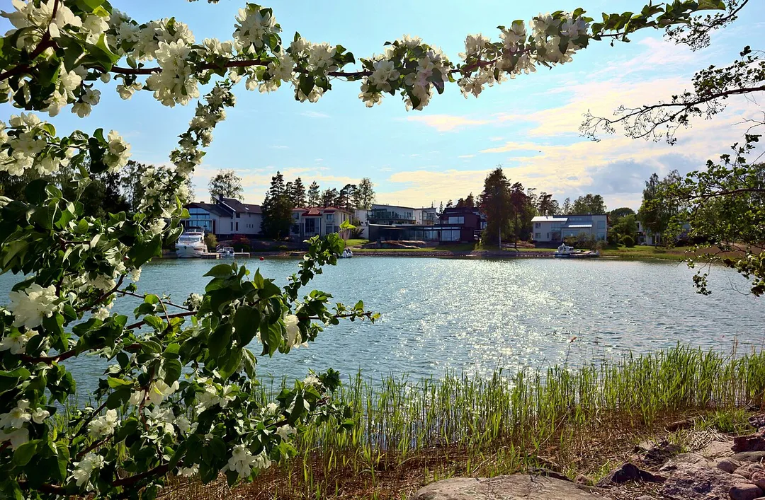 The east side of Westend in Espoo, Finland
