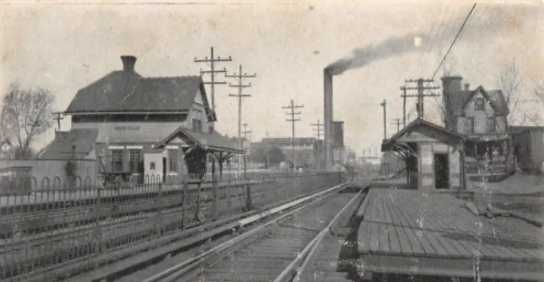 Westville Station  in Westville, New Jersey in 1907. Once part of West Jersey Railroad and later Pennsylvania-Reading Seashore Lines