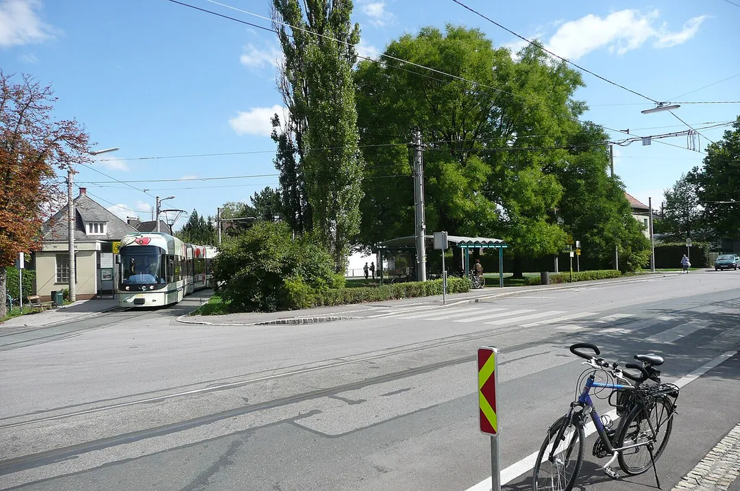 Endhaltestelle der Straßenbahnline 7 der GVB, Graz