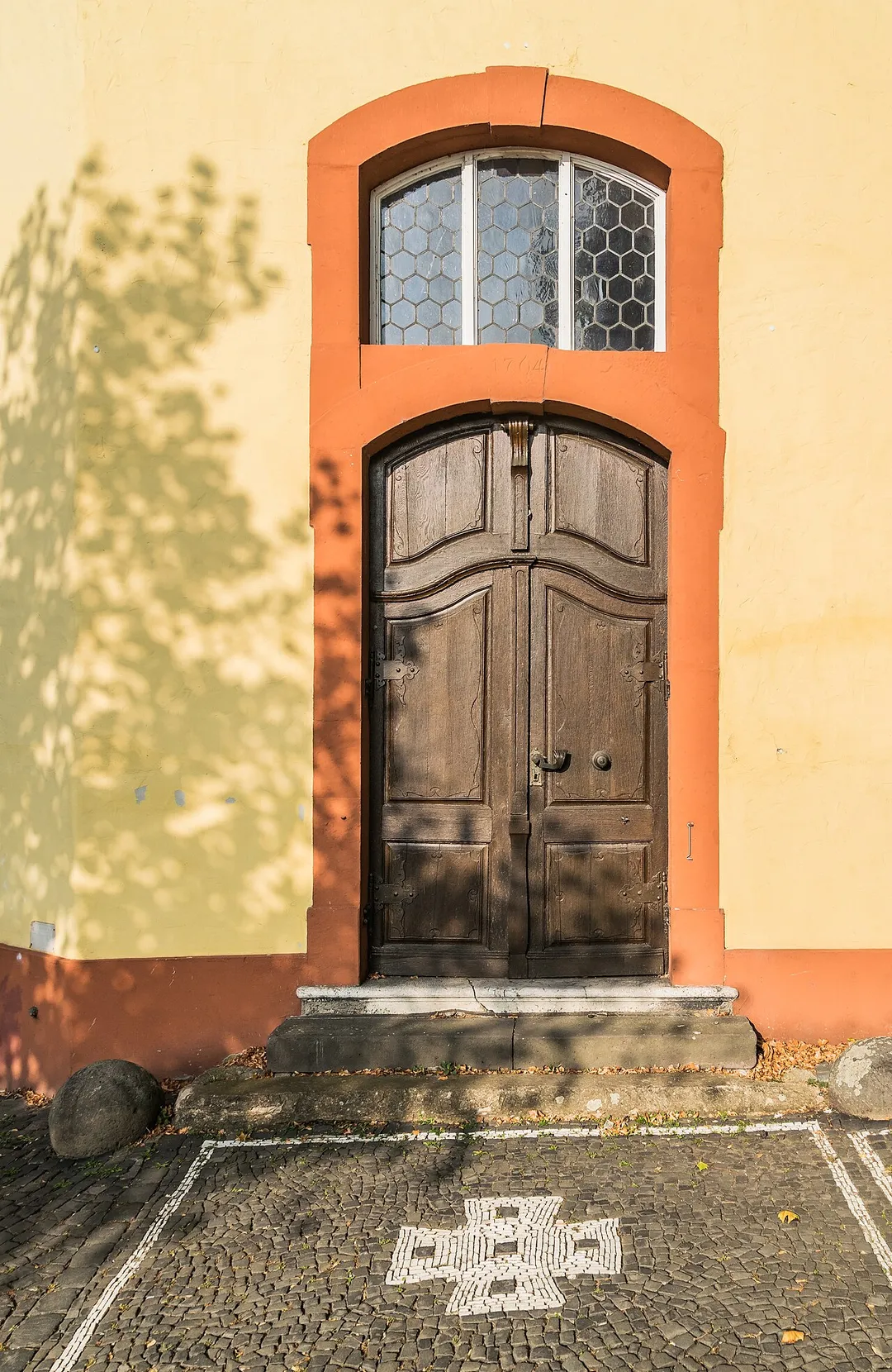 Door of the Hospitalkirche in Wetzlar, Hesse, Germany