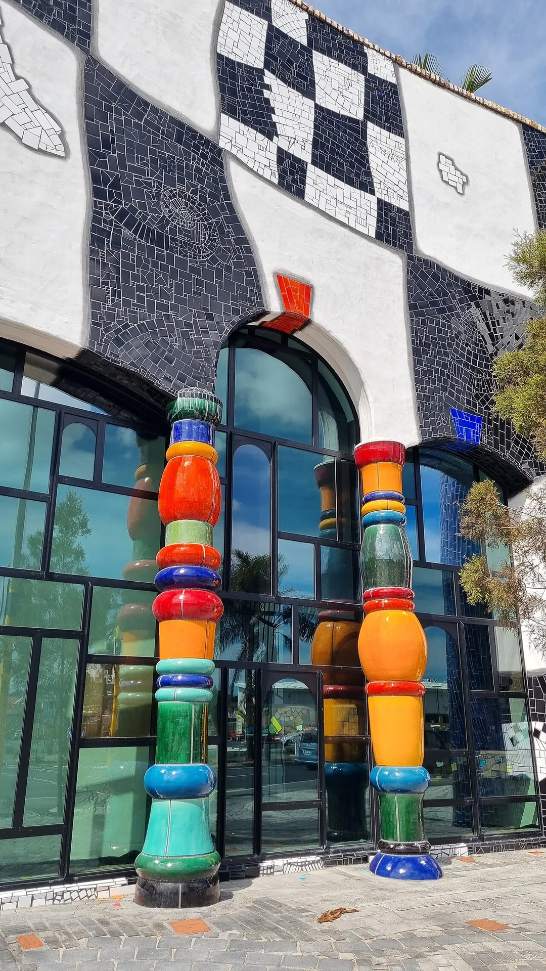 Hundertwasser Arts Centre Streetside Entrance