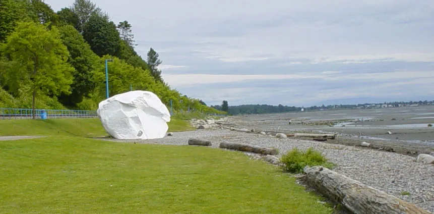 The white rock in White Rock, BC, Canada.
