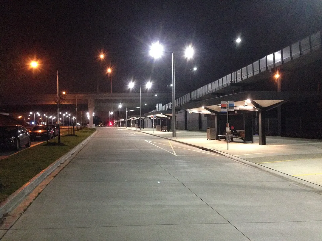 Williams Landing Bus Terminal at night