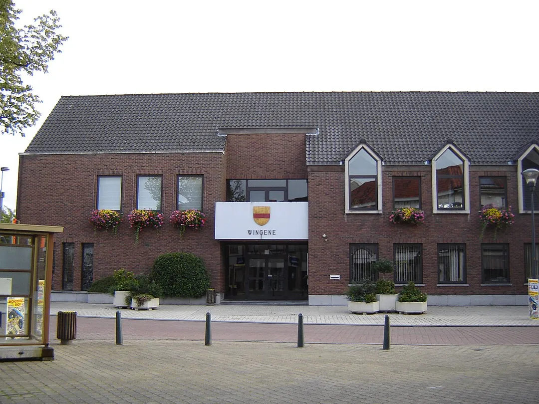 Town hall of Wingene. Wingene, West Flanders, Belgium.