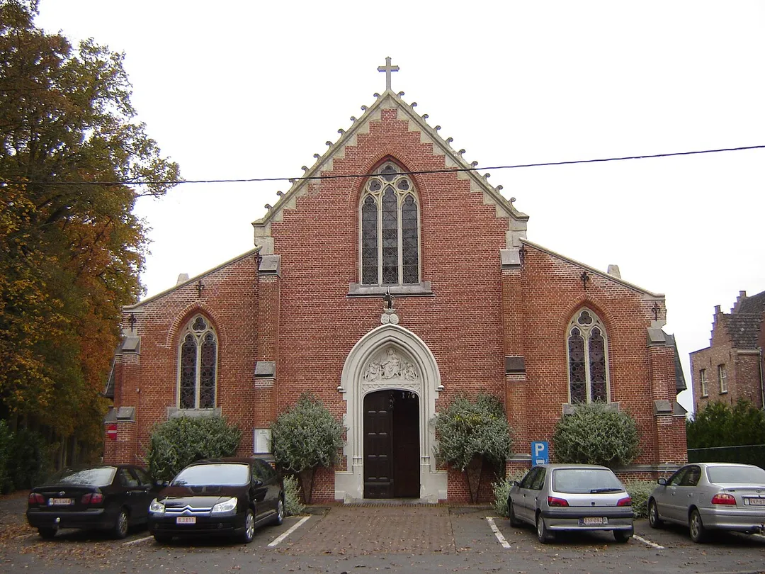 Church of Saint Georges in Wildenburg. Wildenburg, Wingene, West Flanders, Belgium