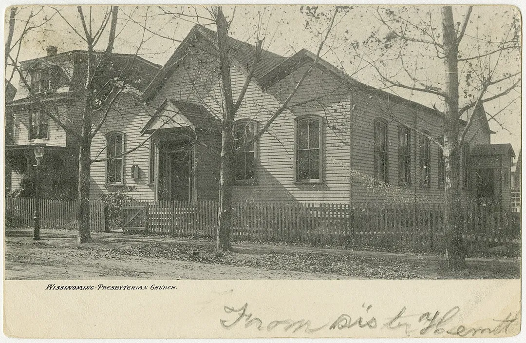 Wissinoming Presbyterian Church in Philadelphia, Pennsylvania from a pre-1923 postcard
From RG 428, Postcard Collection, Presbyterian Historical Society, Philadelphia, Pennsylvania.