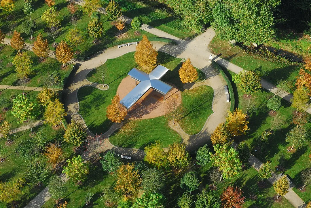 Blick auf den Luthergarten
