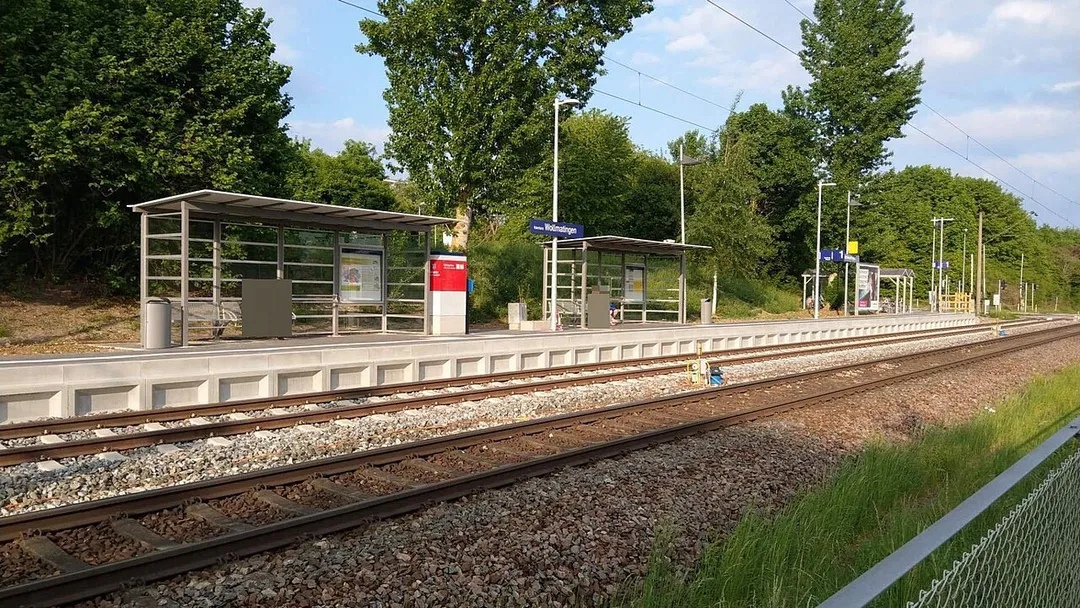 Konstanz-Wollmatingen station in Konstanz, Germany.