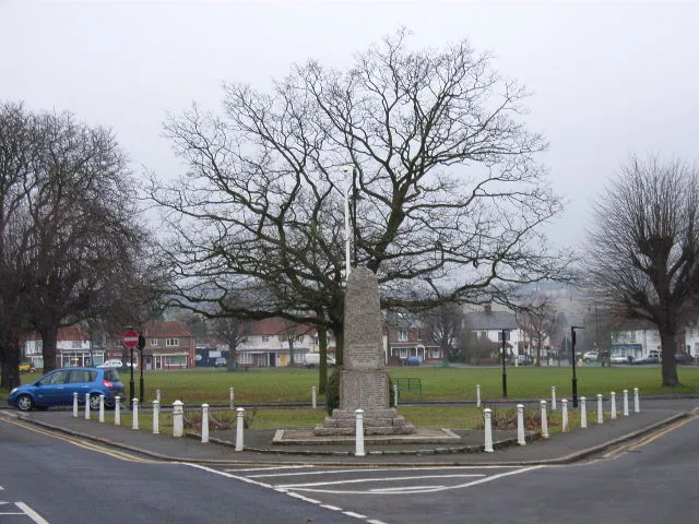 Wooburn Green and war memorial.