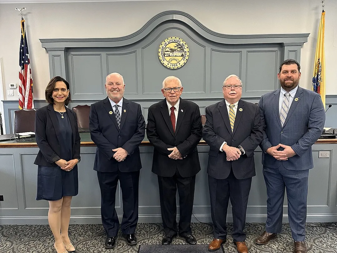 Group photo of the 2025 Wyckoff Township Committee