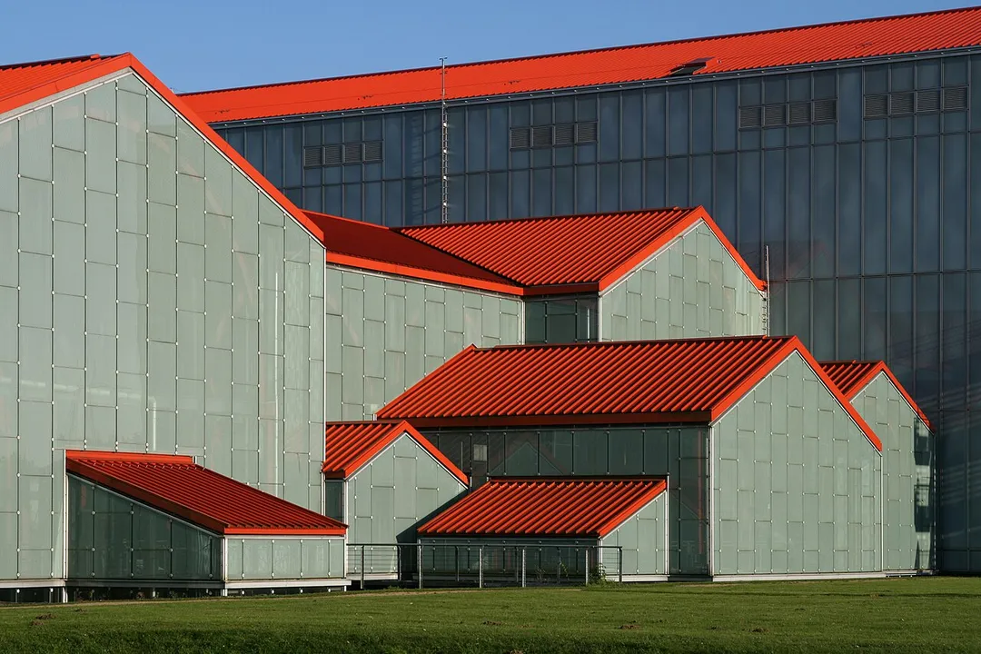 Facade of Thermae, RömerMuseum in Xanten, Germany.