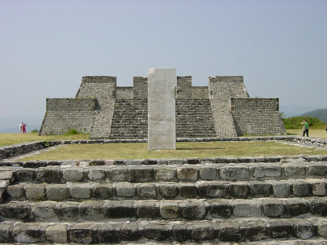 A pyramid in Xochicalco, Mexico