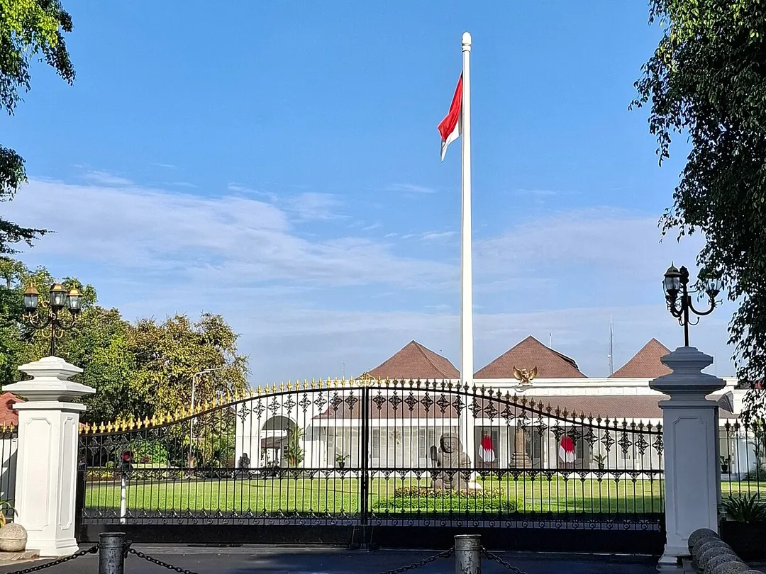 Yogyakarta Presidential Palace also known as Gedung Agung meaning The Great Building