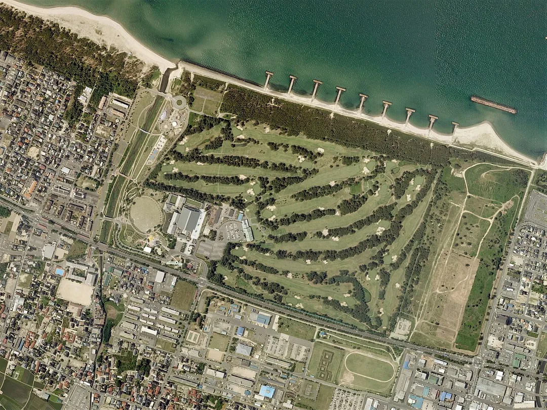 Yonago Golf Course, Yonago Tottori Aerial photograph.2009
