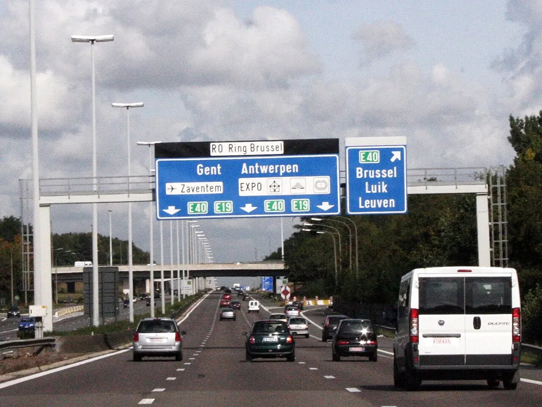 Ring de Bruxelles au niveau de l'échangeur Sint-Stevens Woluwe