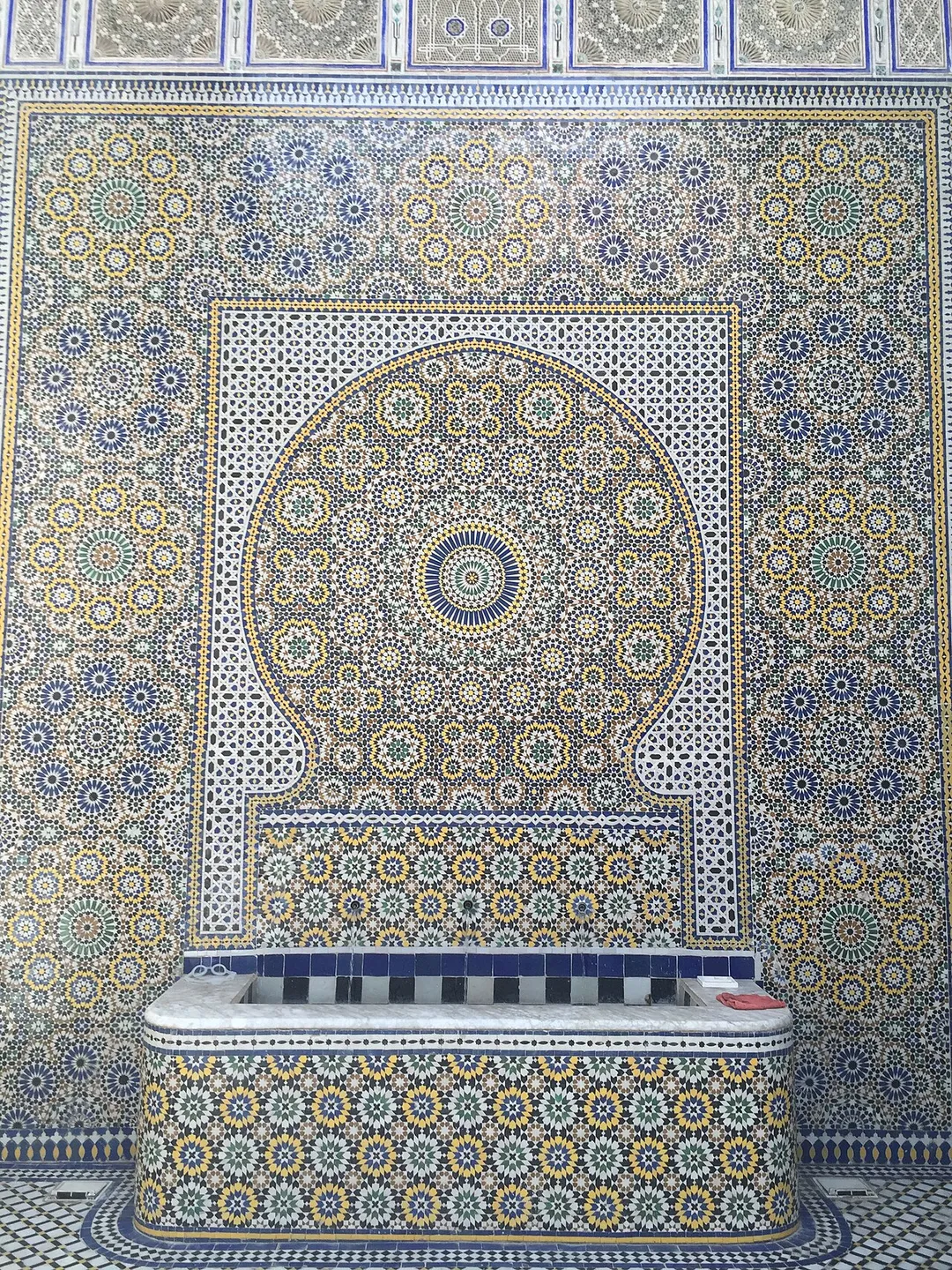 MOSAIC FOUNTAIN, FEZ, MOROCCO