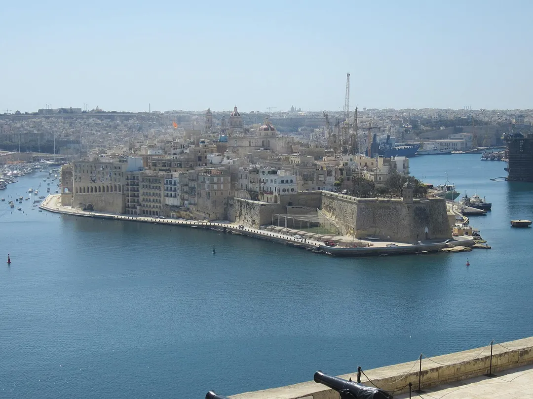Veduta di Senglea dalla Valletta