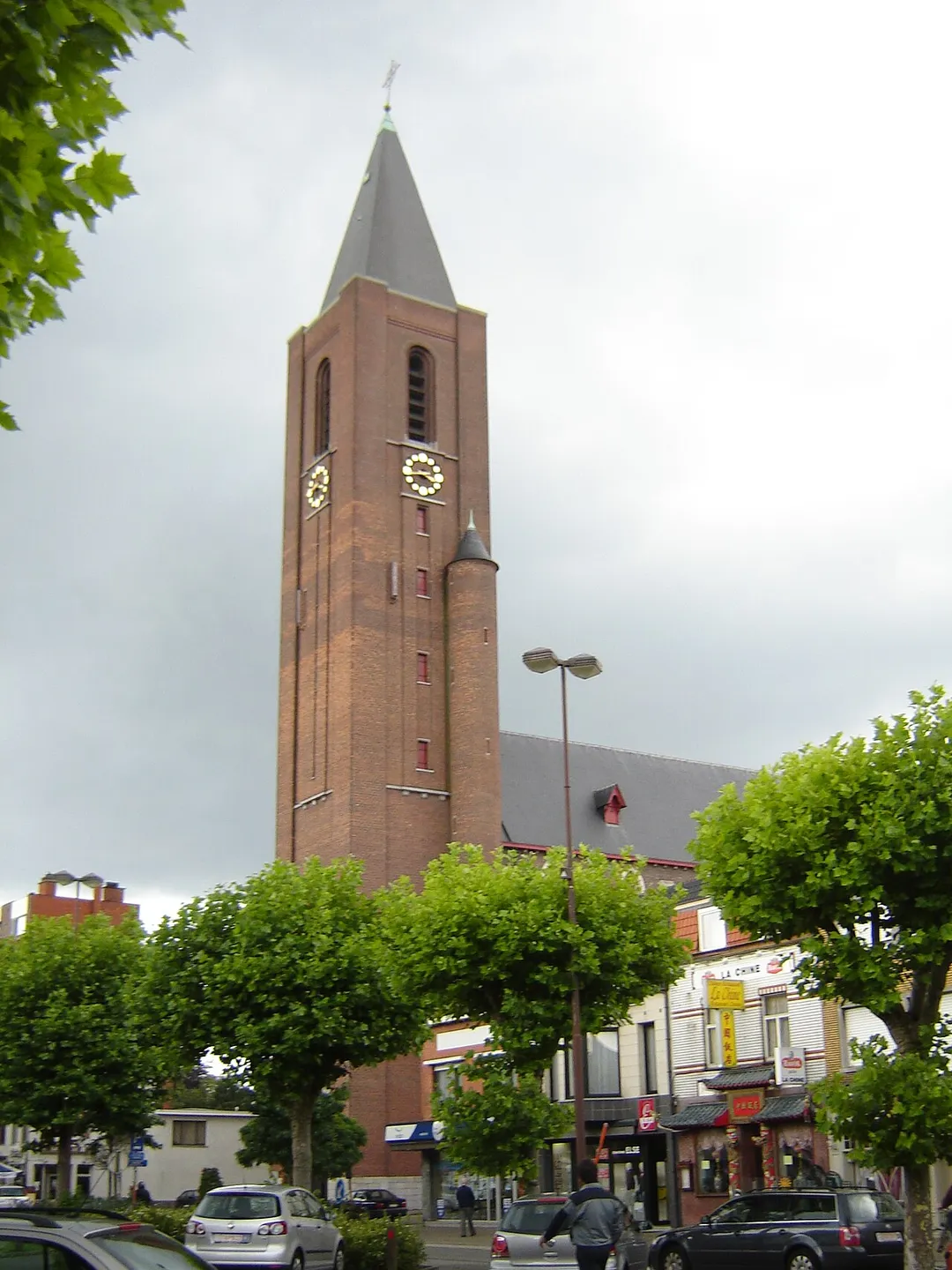 Church of Saint Lawrence in Zelzate, East Flanders, Belgium.