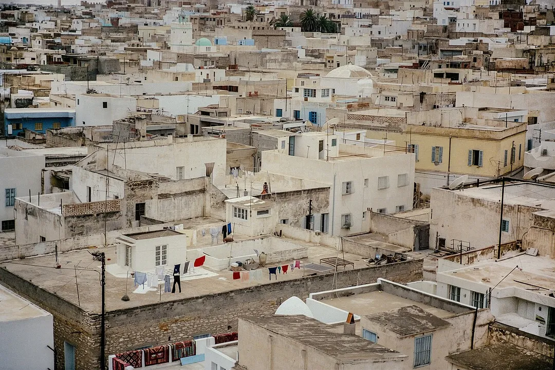 Sousse, Tunesien, Okt. 1994: Blick auf die Medina