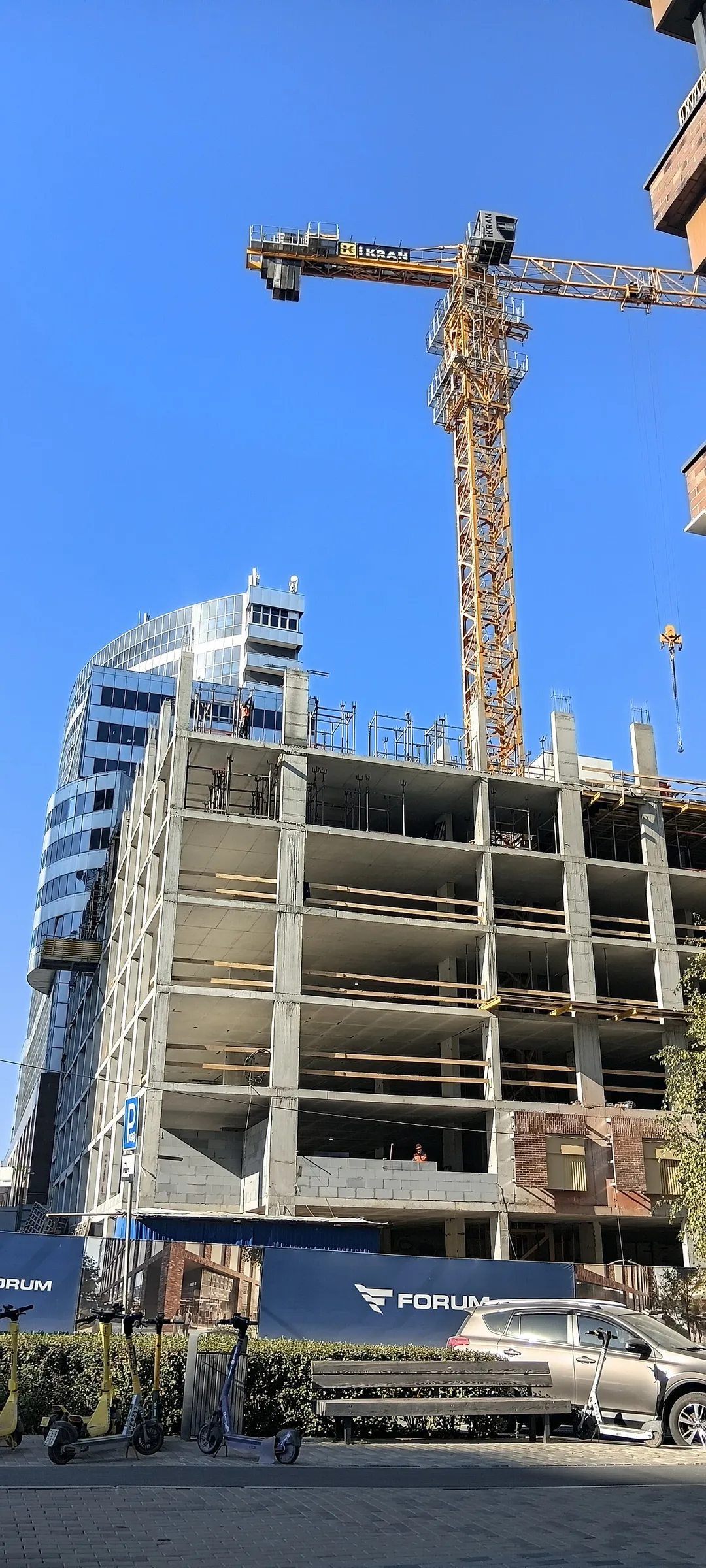 Construction site in Yekaterinburg, Russia