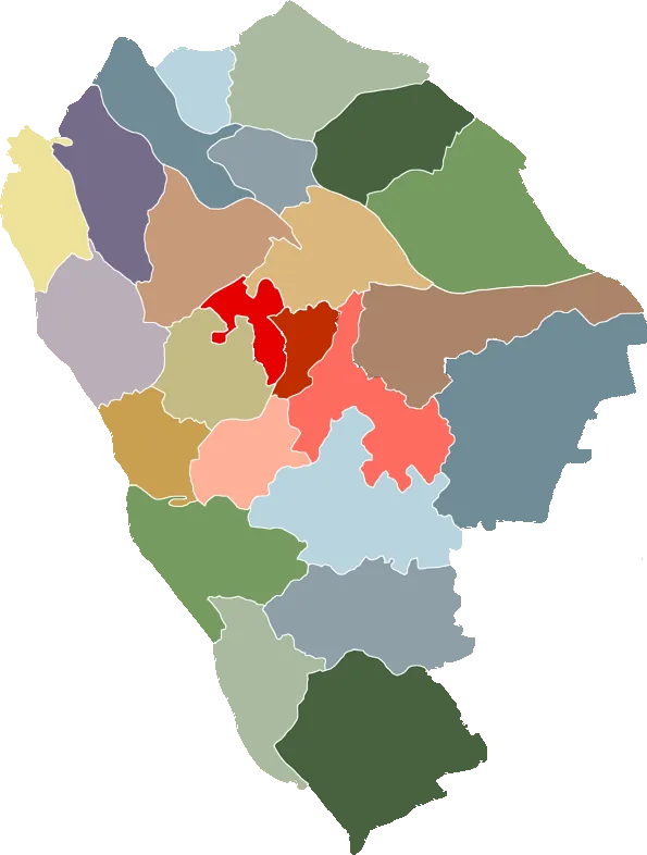 administrative division of  Zhongshan, Guangdong, China