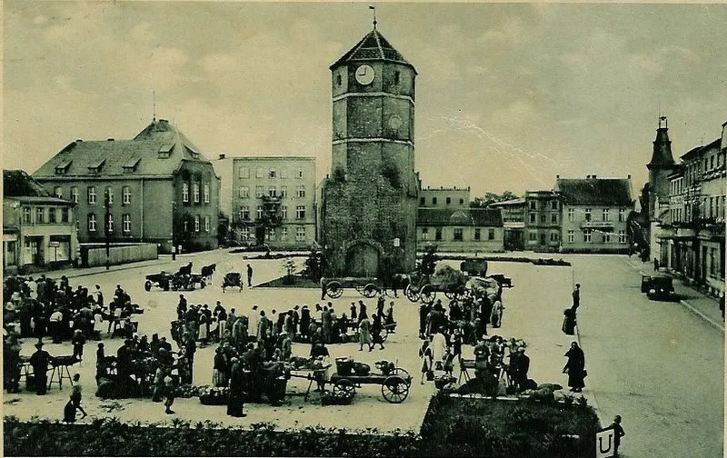 Żniński rynek na początku XX wieku