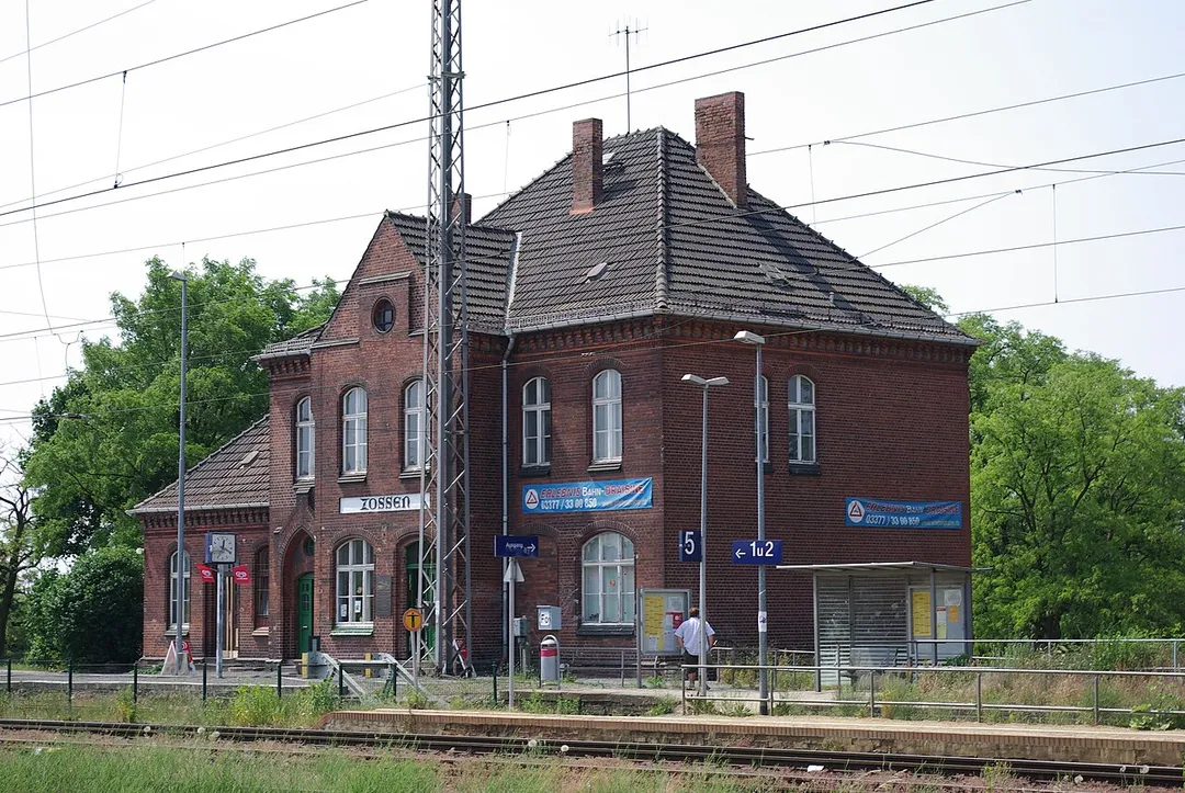 Zossen, Brandenburg, Bahnhof der Könglich-Preußischen-Militäreisenbahn (KME), der Bahnhof steht unter Denkmalschutz