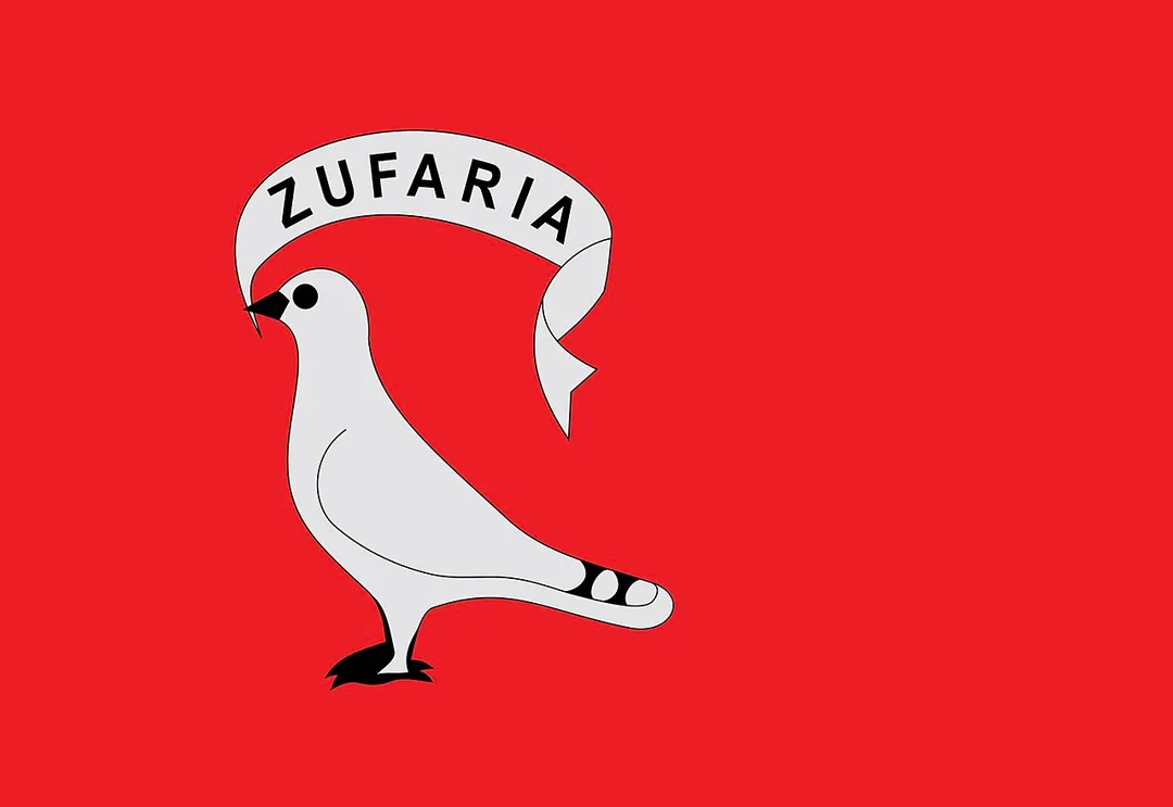 The New flag of Zuera in Aragon