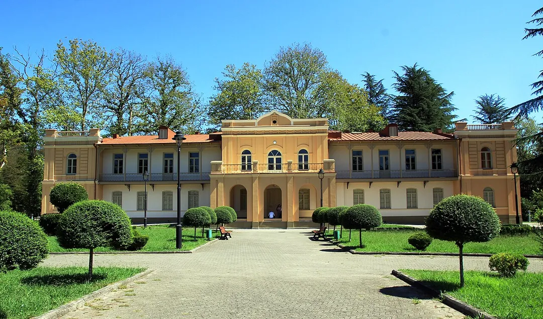 The building in the Zugdidi Botanical Garden in the city Zugdidi in western Georgia